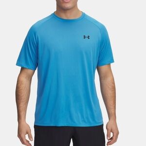 Mens Under Amour Tech 2.0 Athletic Shirt-Large, Relaxed Fit